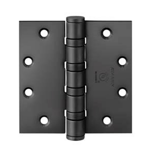 McKinney T4A3786 4.5 X 4.5 BSP NRP 5-knuckle Hinge, Heavy Weight, Full Mortise, Ball Bearing, 4.5in X 4.5in (4545), Ferrous Steel Base, Black Suede Powder Coat Bsp, (nrp) Non Removable Pin