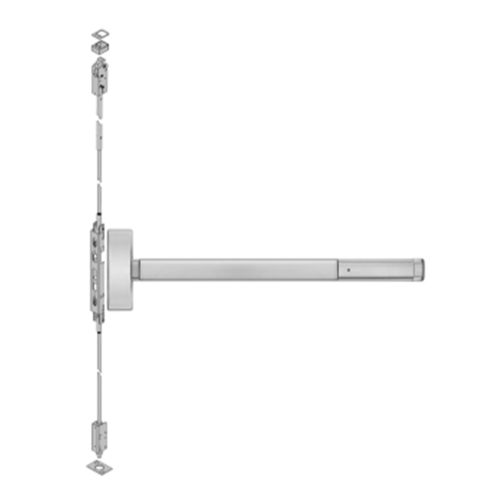 PHI 2803-4903A-612 Cvr Panic Device W/escutcheon Lever Trim